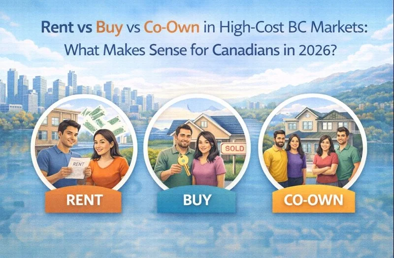 Rent vs Buy vs Co-Own in High-Cost BC Markets