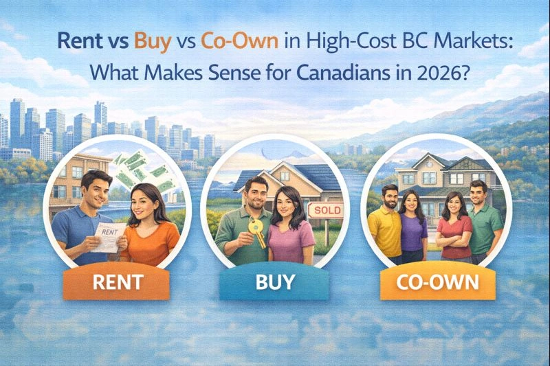 Rent vs Buy vs Co-Own in High-Cost BC Markets